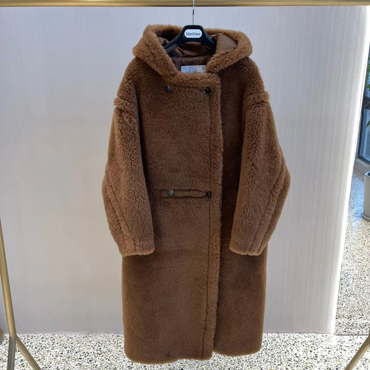 人気商品】24ss 秋冬 ❤Max Mara❤ アルパカ テディベア カシミヤコート レディース ダークブラウン A16 - メルカリ