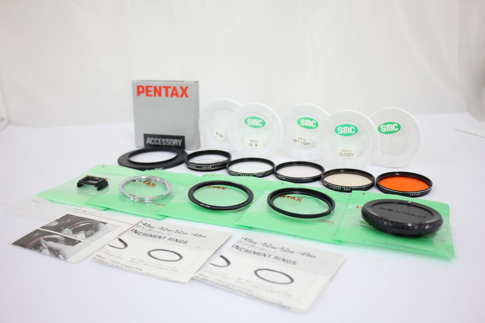 返品保証 11点まとめ ペンタックス Pentax フィルター カラーフィルター マウントアダプター など アクセサリーまとめ M7652