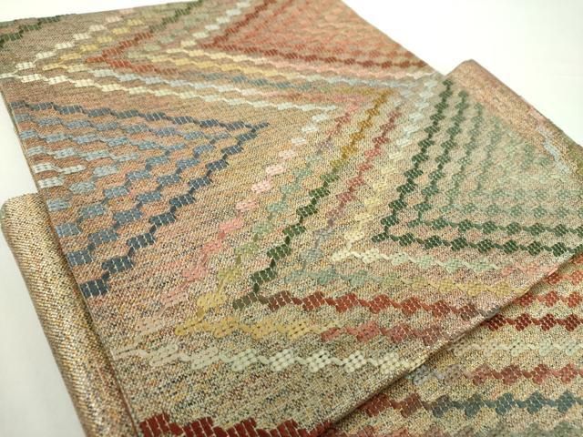 平和屋着物●つけ帯 菱文 鈴乃屋扱い 正絹 DAAY1029ps