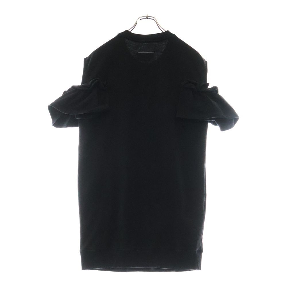 MM6 Maison Margiela エムエムシックスメゾンマルジェラ フリルデザイン スウェット ワンピース S52CT0601 S25454 ブラック レディース MM6 Maison Margiela (エムエムシックスメゾンマルジェラ