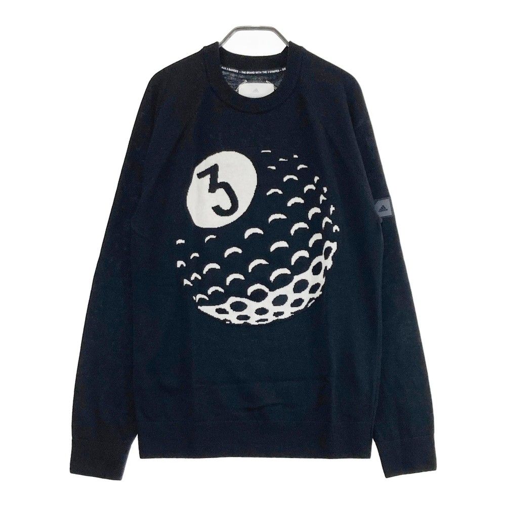 adidas ブラック ニットセーター Mサイズ ゴルフ ADIDAS adidas