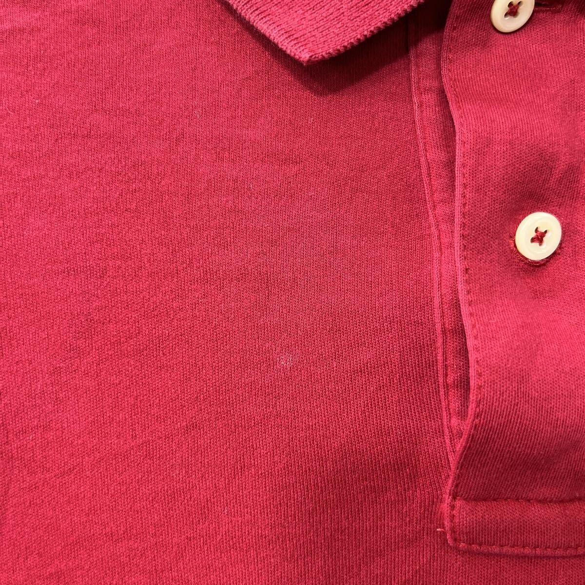 POLO RALPH LAUREN 長袖 ポロシャツ L レッド ポロ ラルフ