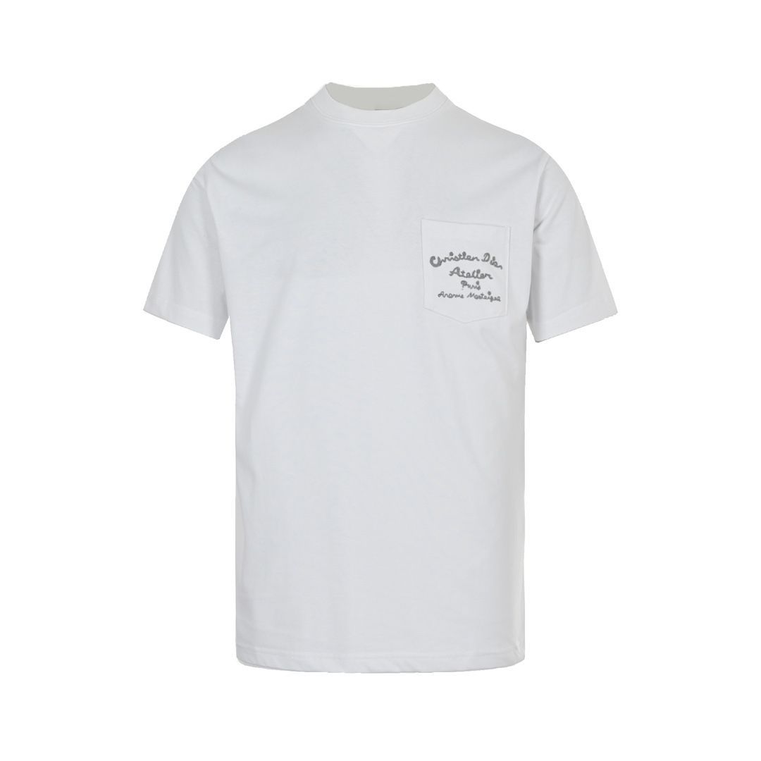 今日 Dior 23ss ポケットサイン刺繍半袖 T