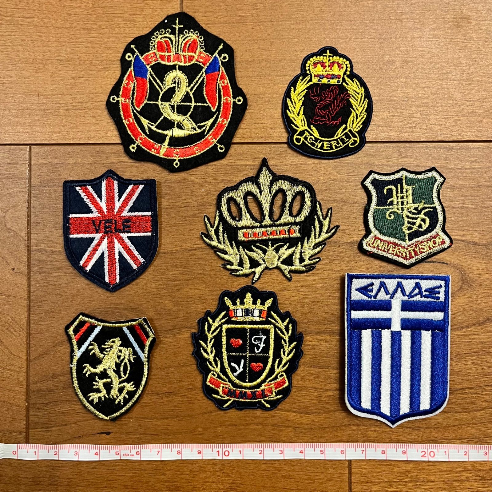 ワッペン 8枚セット アイロン 古着 イギリス ユニオンジャック