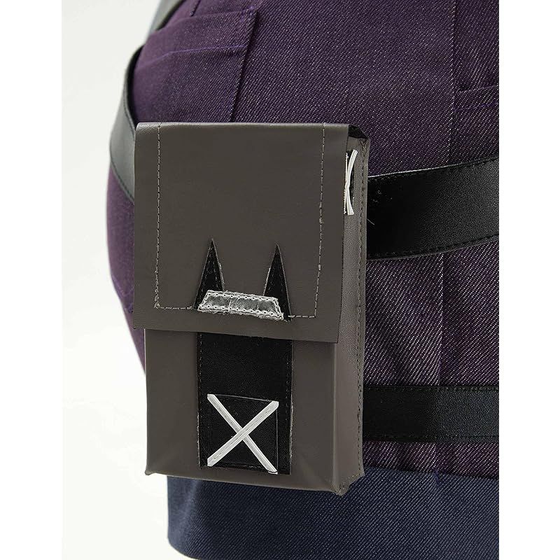 在庫 Miccostumes レディース 大人 戦闘風 ヒロイン アニメ ゲーム セクシー かっこいい かわいい 萌え コート パンツ コスプレ コスチューム 衣装セット 仮装 変身 変装 パープル S 1 BRIGHTFACE_UK