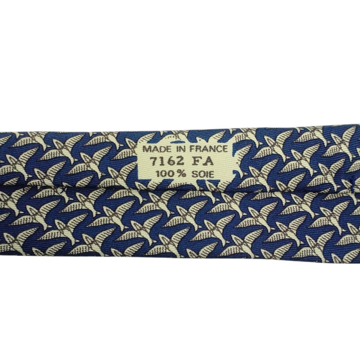 ★ HERMES エルメス　ネクタイ　ブルー　鳥　バード　総柄　美品 楽天市場】【新品】 エルメス HERMES ネクタイ シルクツイルタイ