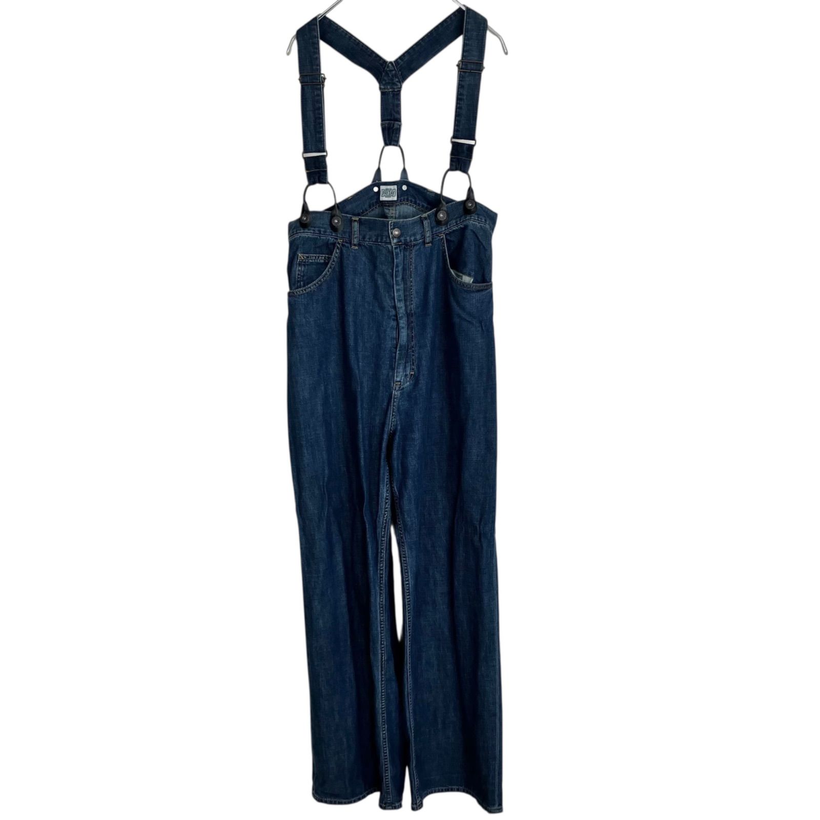 FRAMeWORK PAYDAY サスペンダー付きデニムパンツ 36 ブルー 青 フレームワーク ペイデイ コットン PD24-OA-FW4