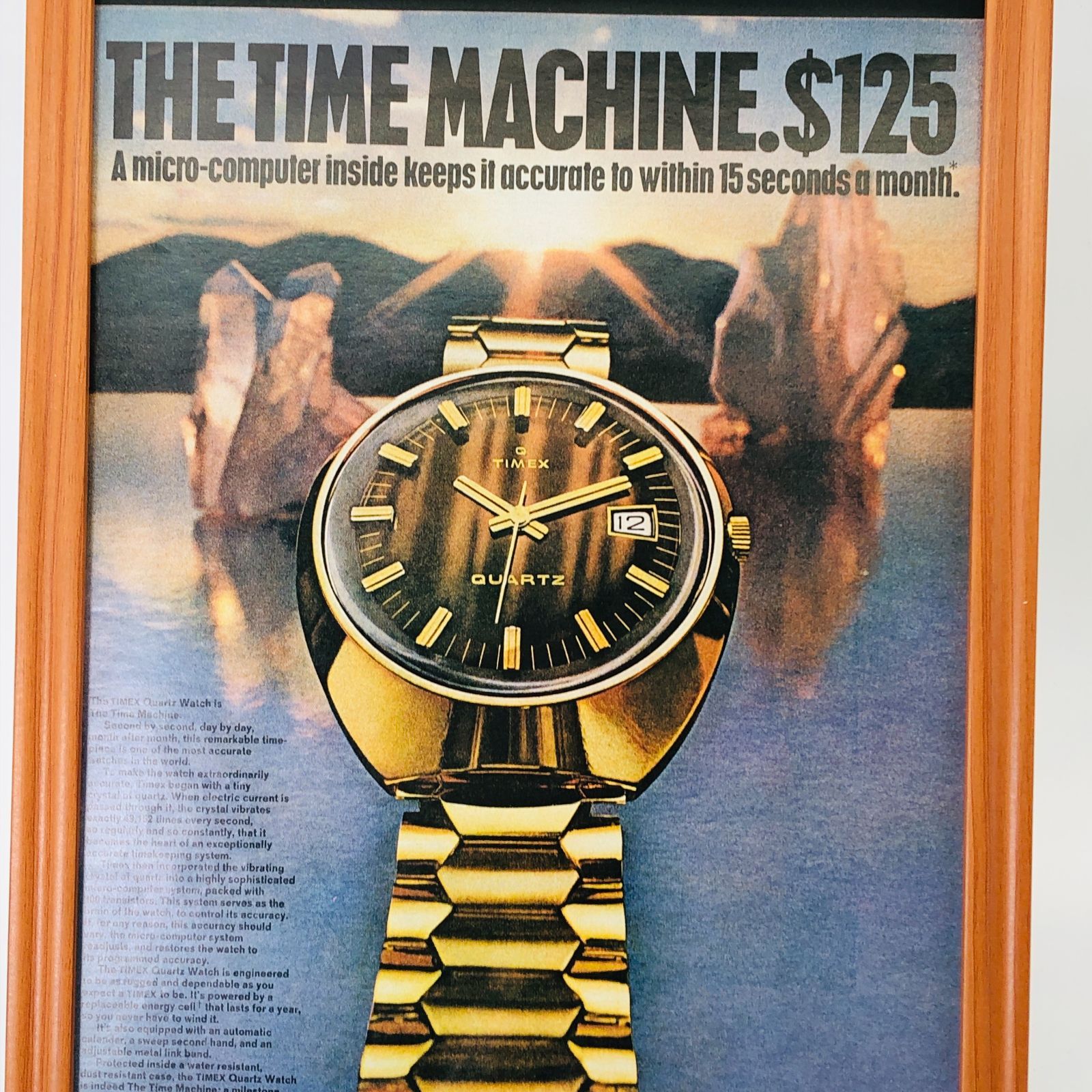 タイメックス 腕時計』ビンテージ 広告 60年代 フレーム 付 ポスター 当時物 額付 LIFE 雑誌 アンティーク TIMEX - メルカリ