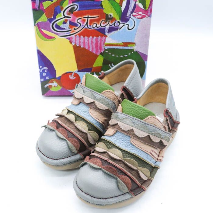 エスタシオン新品未使用 S 新品未使用品】エスタシオン 牛革 サイズS