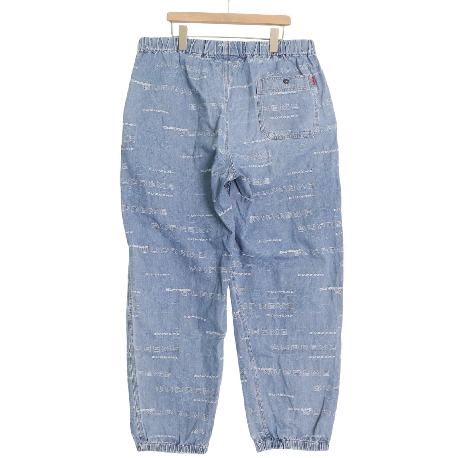 Supreme / 19FW Dimensions Logo Denim Skate Pant シュプリーム ディメンション ロゴ デニム スケートパンツ イージーパンツ 表記サイズL　【2409】