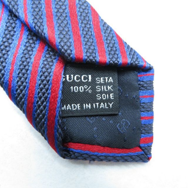 GUCCI STRIPE SILK TIE グッチ ストライプ シルク ネクタイ 大名店