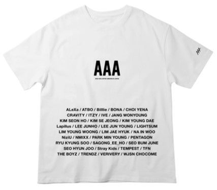2022 Asia Artist Awards Tシャツ M 新品未開封 AAA Asia Artist Awards AAA IN JPN Tシャツ - White XL【アジア