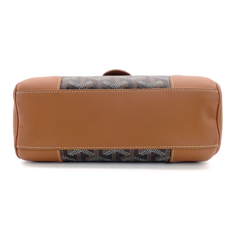 未使用 ゴヤール GOYARD サイゴン ハンドバッグ レザー ブラウン 未使用 ゴヤール GOYARD サイゴン ハンドバッグ レザー PVC 2way