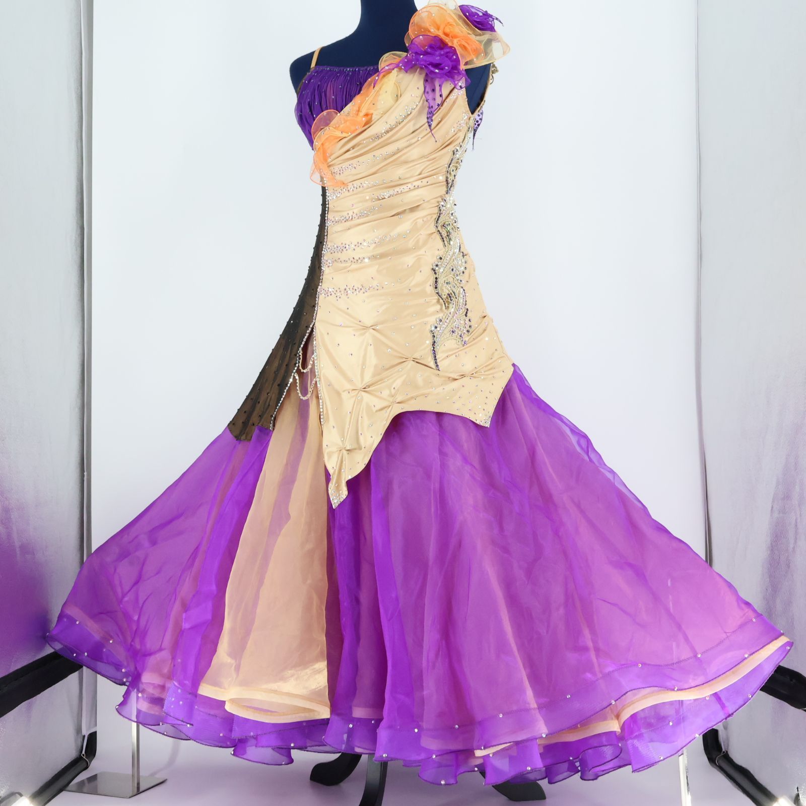 社交ダンス 紫が素敵！ 社交ダンスドレス・衣装のドレスネットアニエル