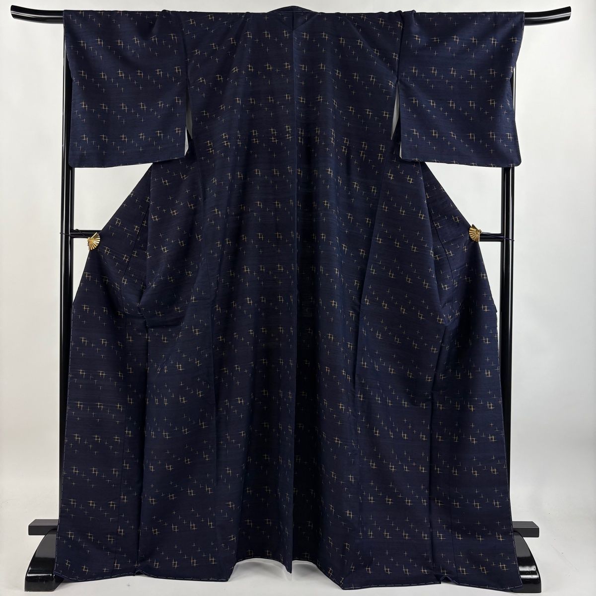 美品　十文字、井桁絣　紬 正絹単衣紬「井桁絣」 | 種類から探す,紬 | きものサロンながしまR&C