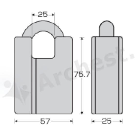 南京錠 PL342N PADLOCK クロームメッキ ABLOY アブロイ 施設 現場 セキュリティ 防犯 カギ 鍵 SKLAD-KIRPICHA_RU