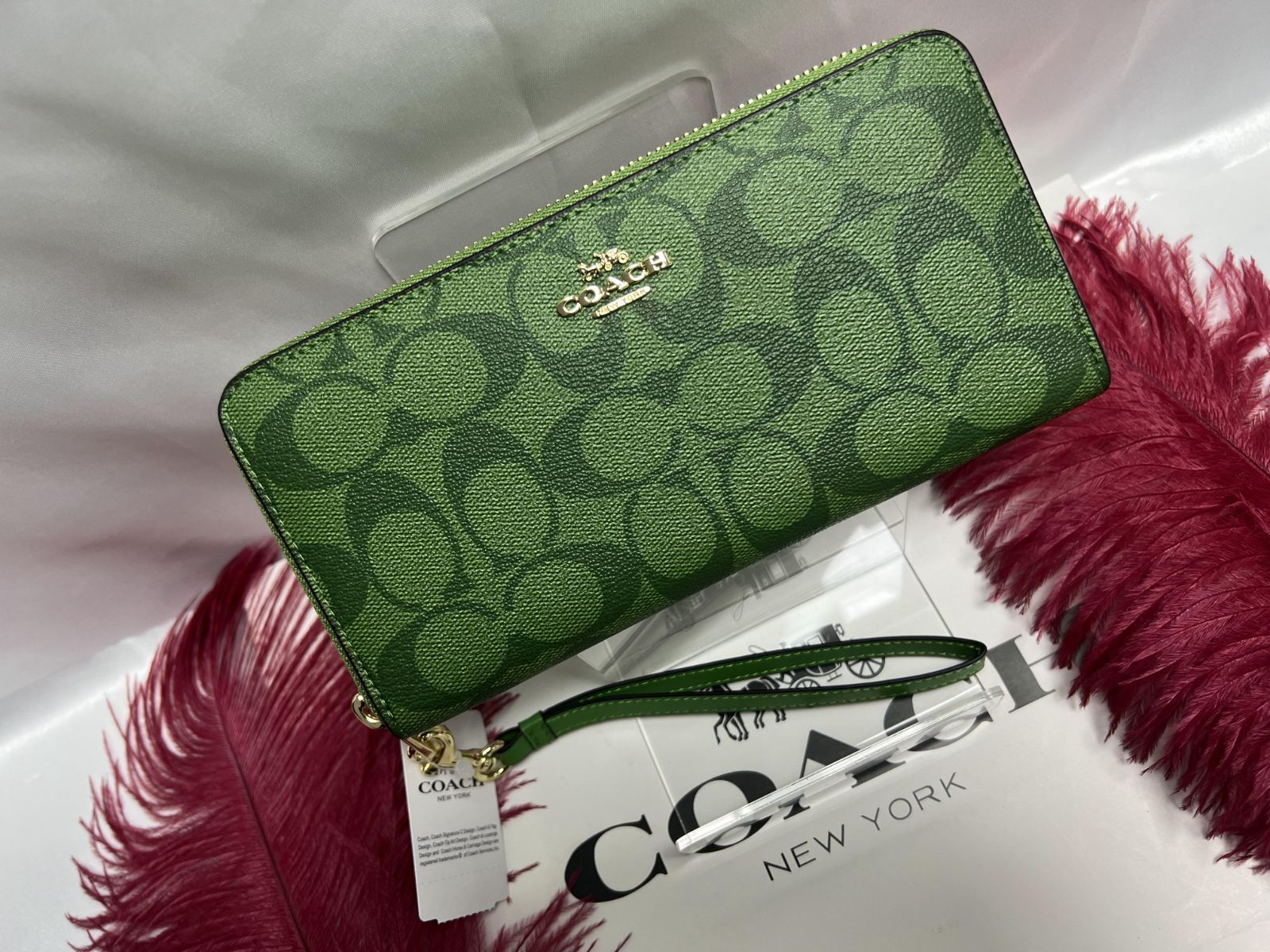 ラク新品未使用 早い者勝ち COACH 長財布 レア green - 小物