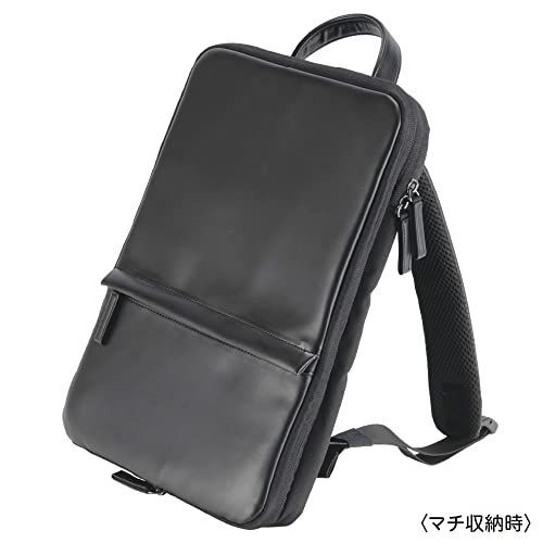 ブラック_~16インチ ナカバヤシ 厚みが変わる パソコンバッグ PCバックパック ～16インチ ブラック Z0527