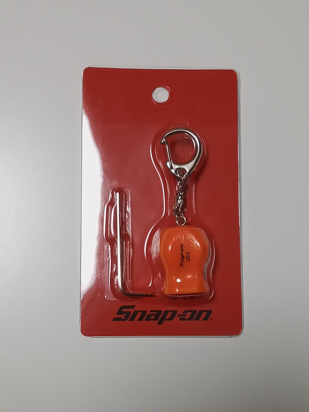 スナップオン グリップキーホルダーミニ Snap-on オレンジ