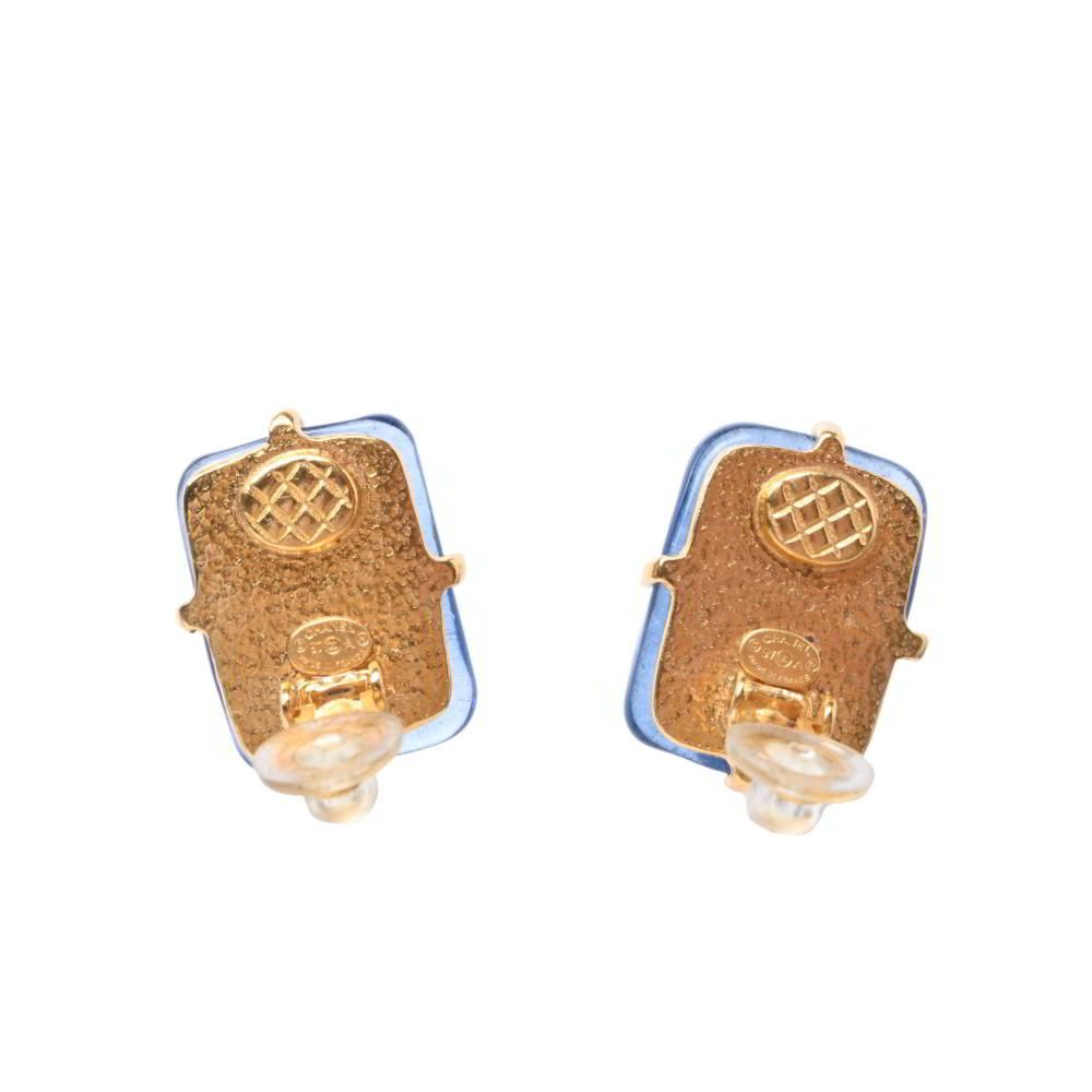 CHANEL 97A ヴィンテージ カラーストーン ココマーク イヤリング 