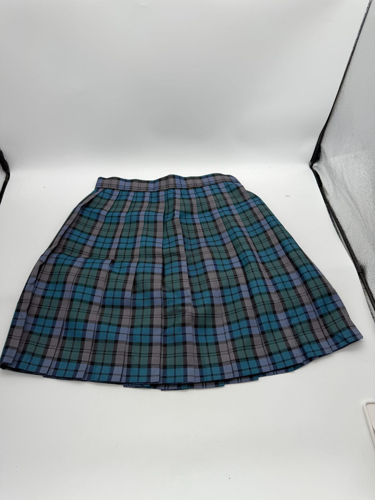 新品】新栄 高校 風 スカート 青チェック 制服 JK - コスプレ衣装