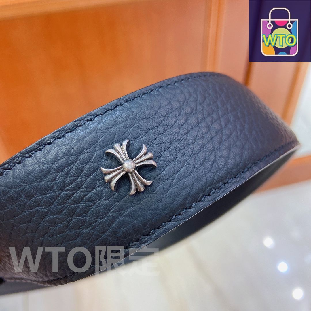 希少 クロムハーツ ベルト 34inch Chrome Hearts（ベルト ・ ブラウン