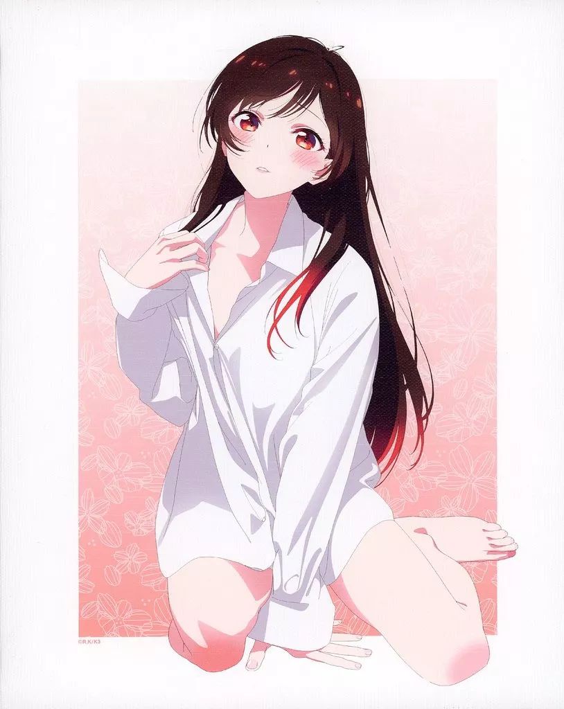 中古】キャンバスボード・キャンバスアート 水原千鶴 描き下ろし 彼