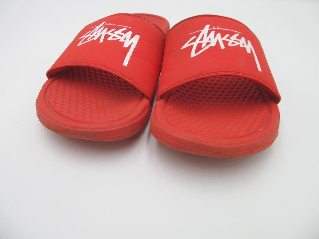 STUSSY ステューシー×NIKE ナイキ SLIDE SANDALS BENASSI RED CW2787