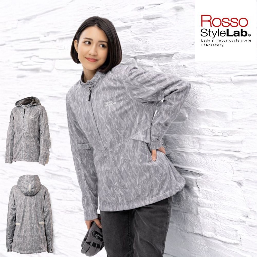 在庫限り レディース バイク ジャケット レディース Mサイズ 夏 おしゃれ プロテクター 着脱式インナー付き フードメッシュジャケット Rosso StyleLab ロッソスタイルラボ ROJ127 メッシュ素材 通気性 軽量 オートバイ オシャレ