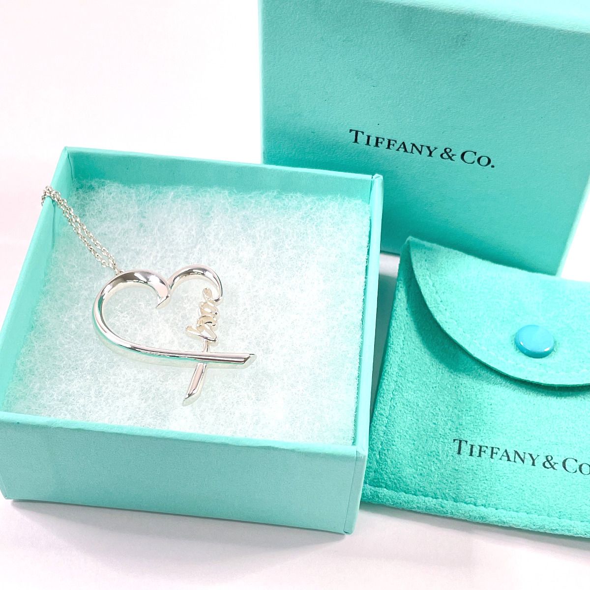 TIffany ティファニー ラビングハート LOVE ネックレス SV