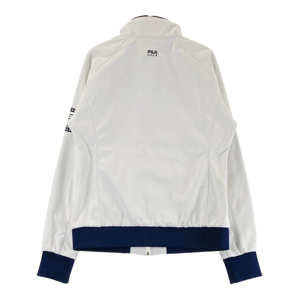 FILA ゴルフジャケット M ホワイト サイズ：M FILA GOLF フィラゴルフ 長袖ジップジャケット