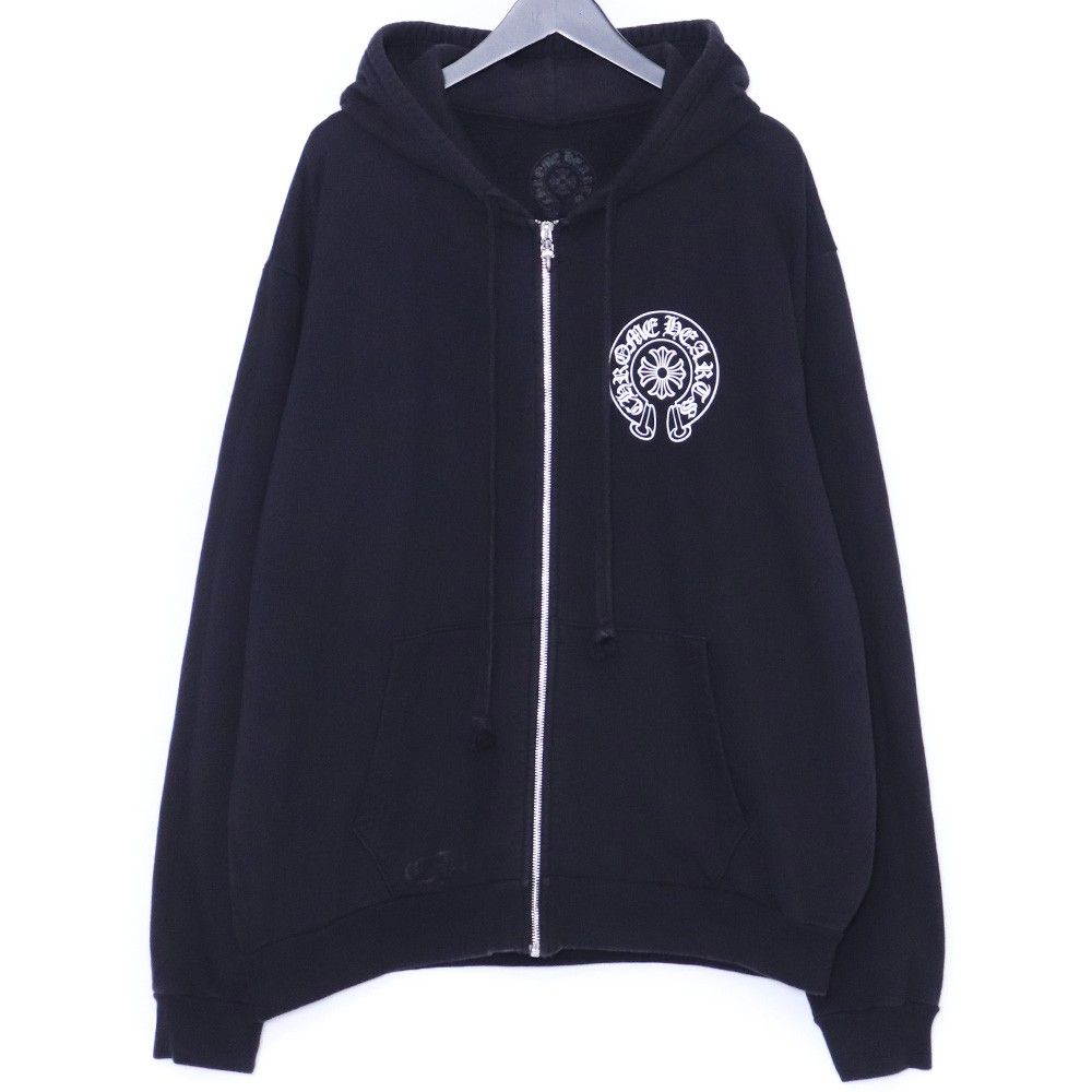 CHROME HEARTS ホースシュー スクロール グリッター パーカー org.jpg