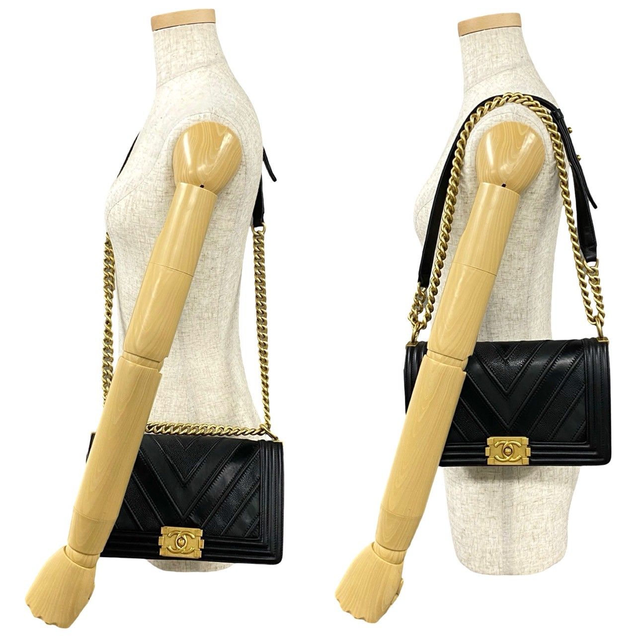 極 美品 希少品 シール有 22番台 CHANEL シャネル ボーイシャネル  