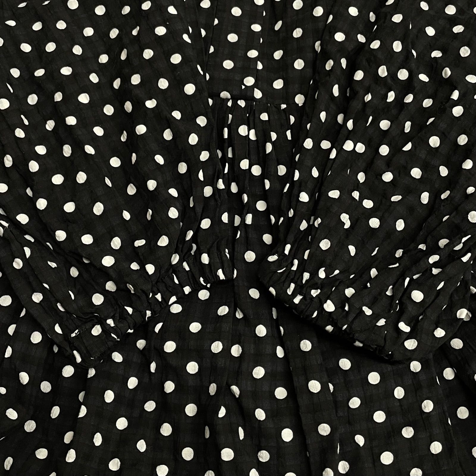 BEARDSLEY ビアズリー ドットギャザーワンピース ドレス ロング