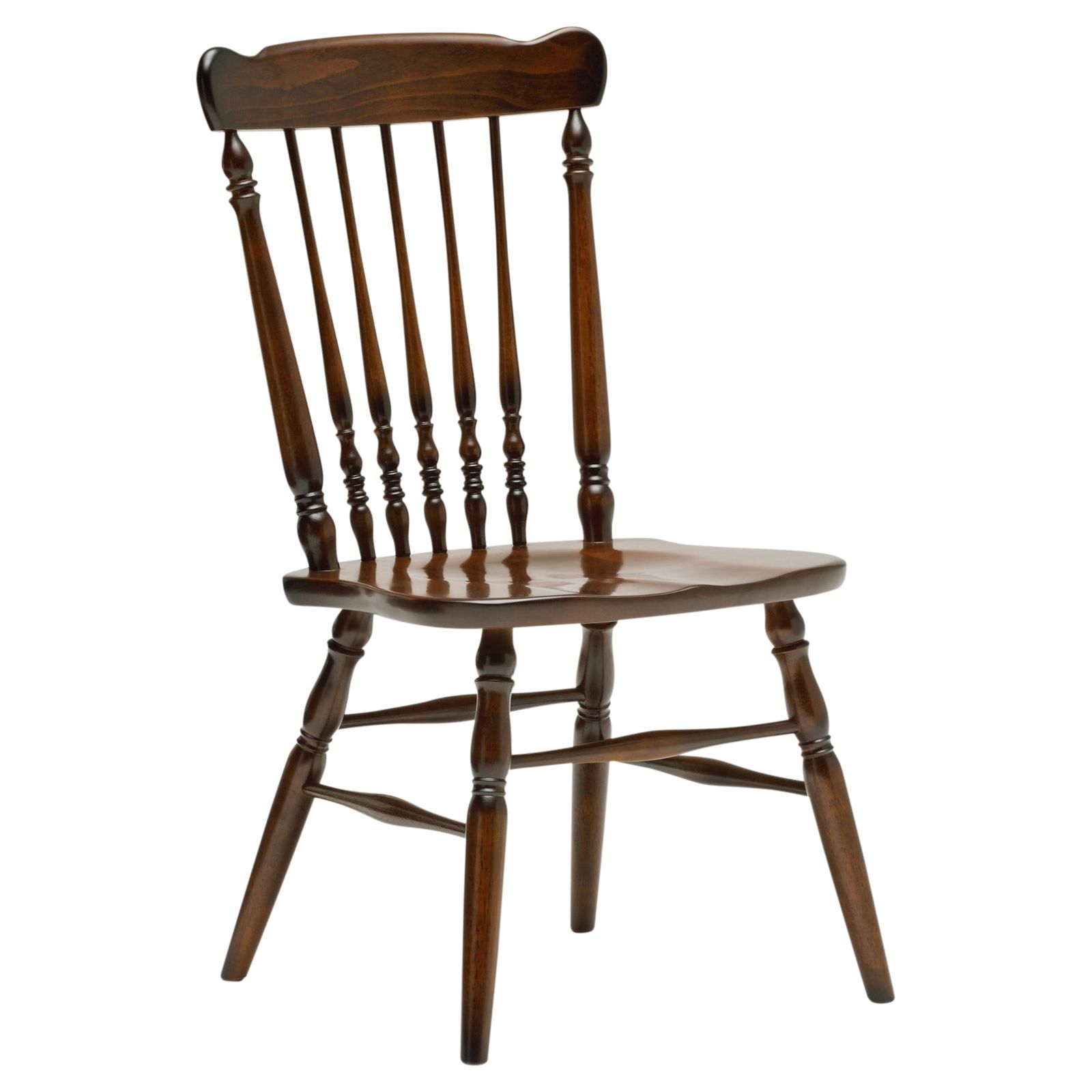 大 ダイニングチェア カリモク 食堂椅子 板座 肘なし セミハイバック コンパクト 読書用椅子 カントリースタイル 民芸調 コロニアル karimoku CC2335NKK