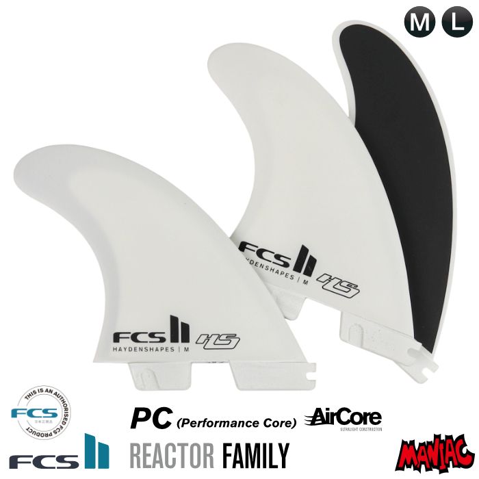 FCS2 フィン ファイヤーワイヤー PC TRI-QUAD 5FIN Mサイズ FCS II FW