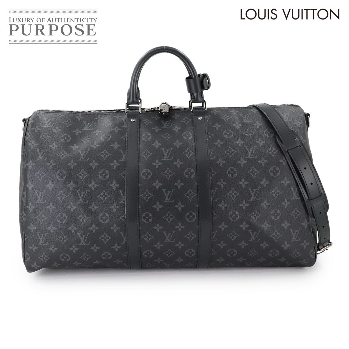 ルイ ヴィトン LOUIS VUITTON モノグラム エクリプス キーポル バンドリエール 55 2way ボストン ショルダー バッグ 90294396