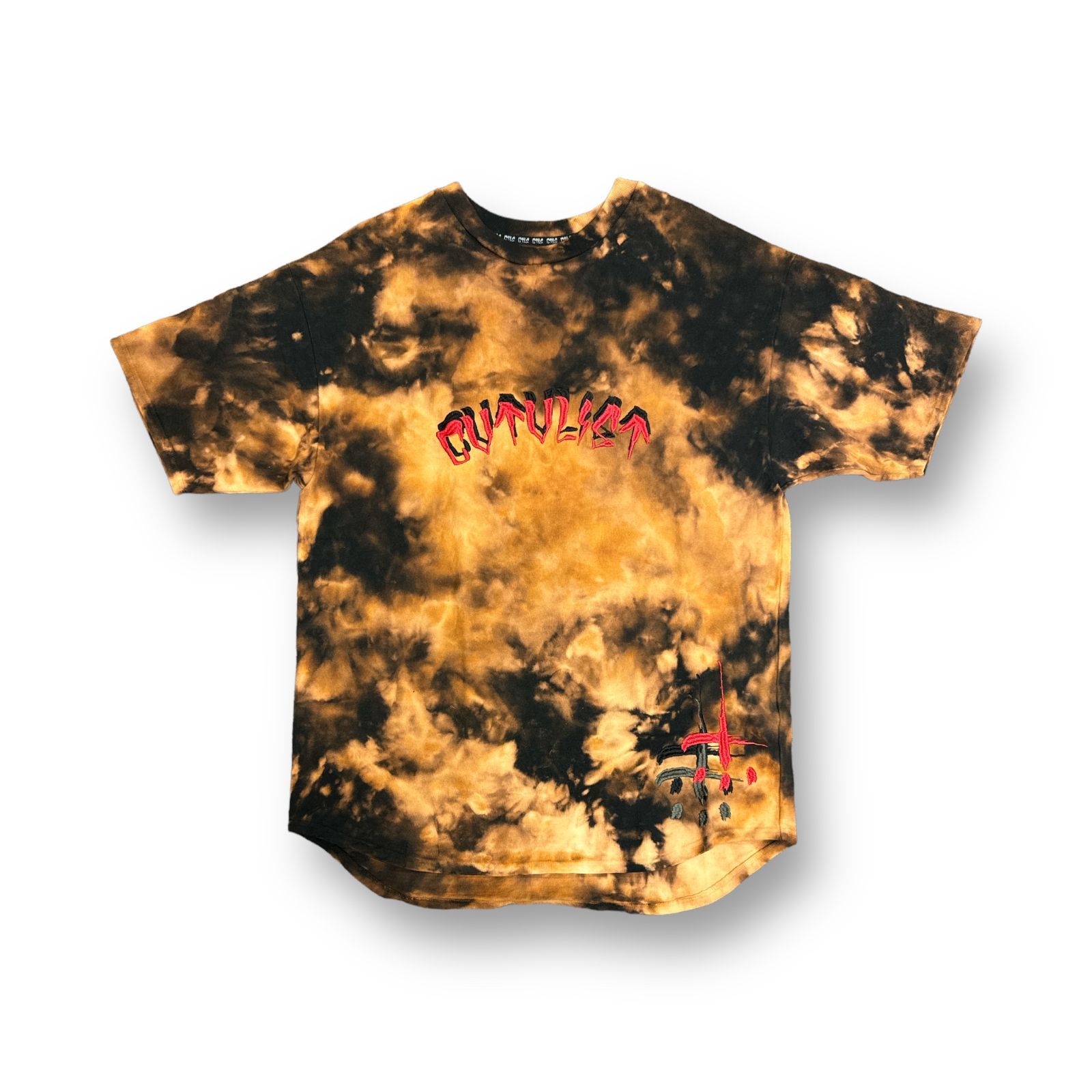 新品 CVTVLIST カタリスト USUAL TEE BLEACH 1 CVTVLIST ブリーチ ダブルロゴTシャツ カットソー カタリスト