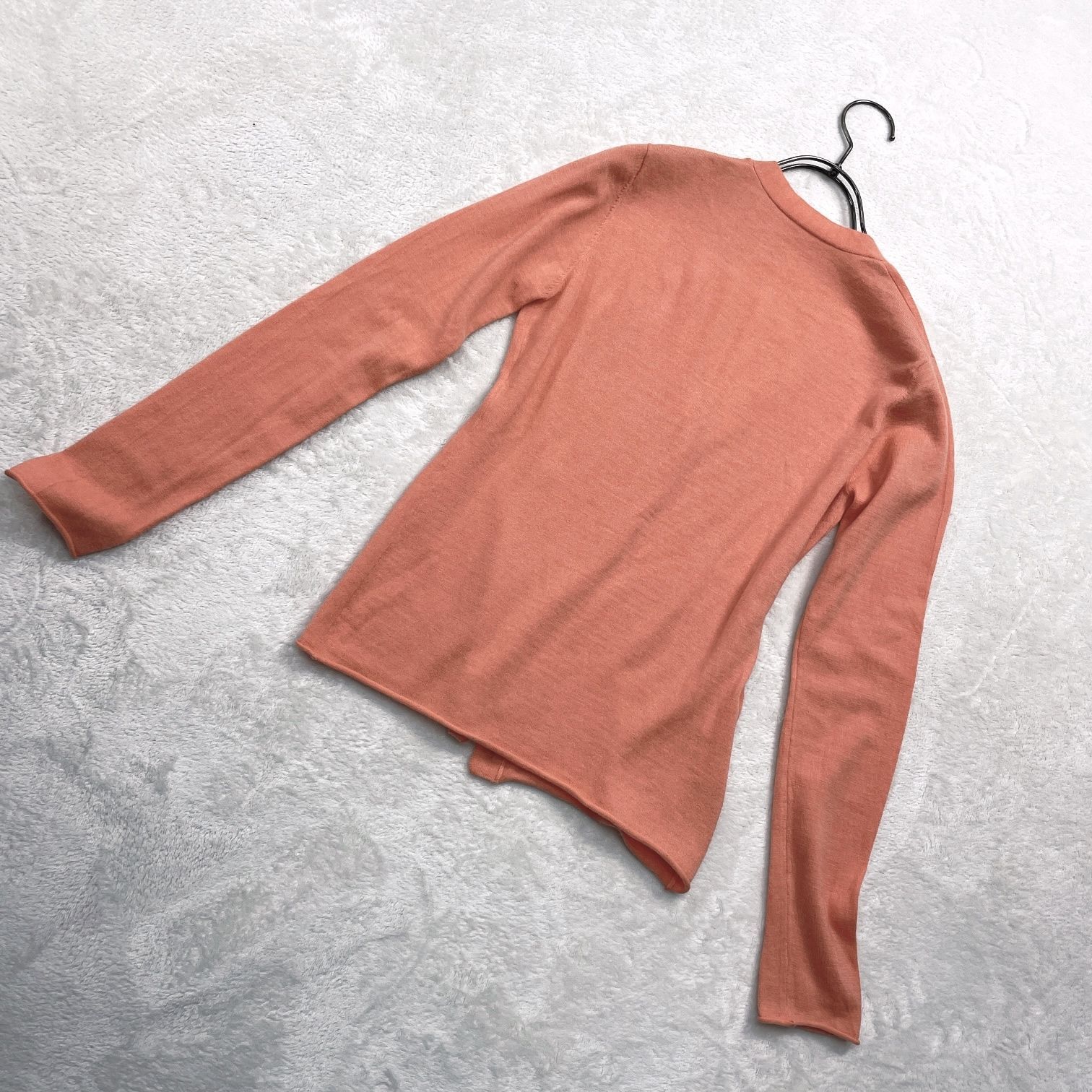 美品】ルシアンぺラフィネ カシミヤ100% Vネックカーディガン ライン