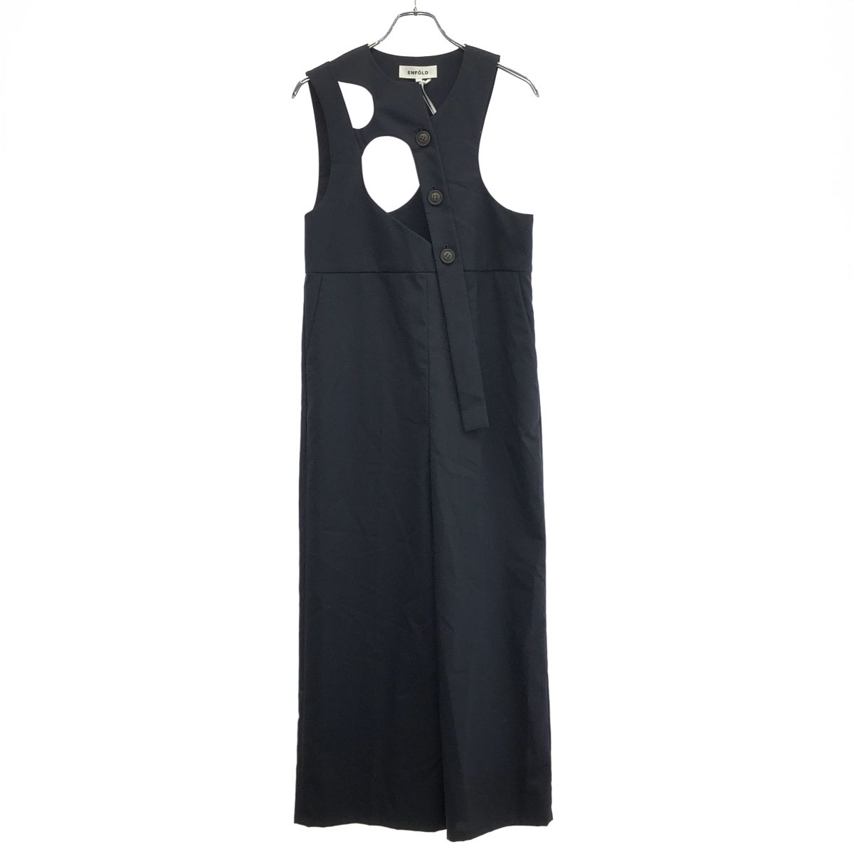 ENFOLD エンフォルド 24AW ASYMMETRIC OVERALLS アシンメトリー 