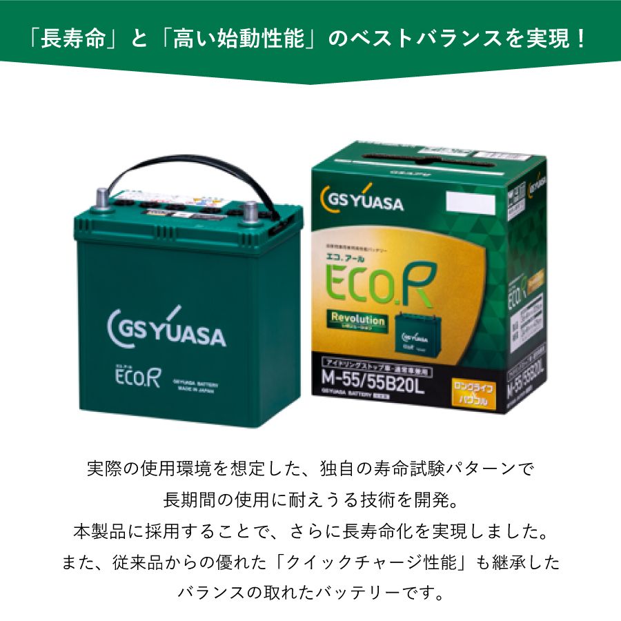 ランディ SC26 SNC26 GSユアサ アイドリングストップ用 バッテリー  ER-S-110/110D26L バッテリー 充電制御車対応