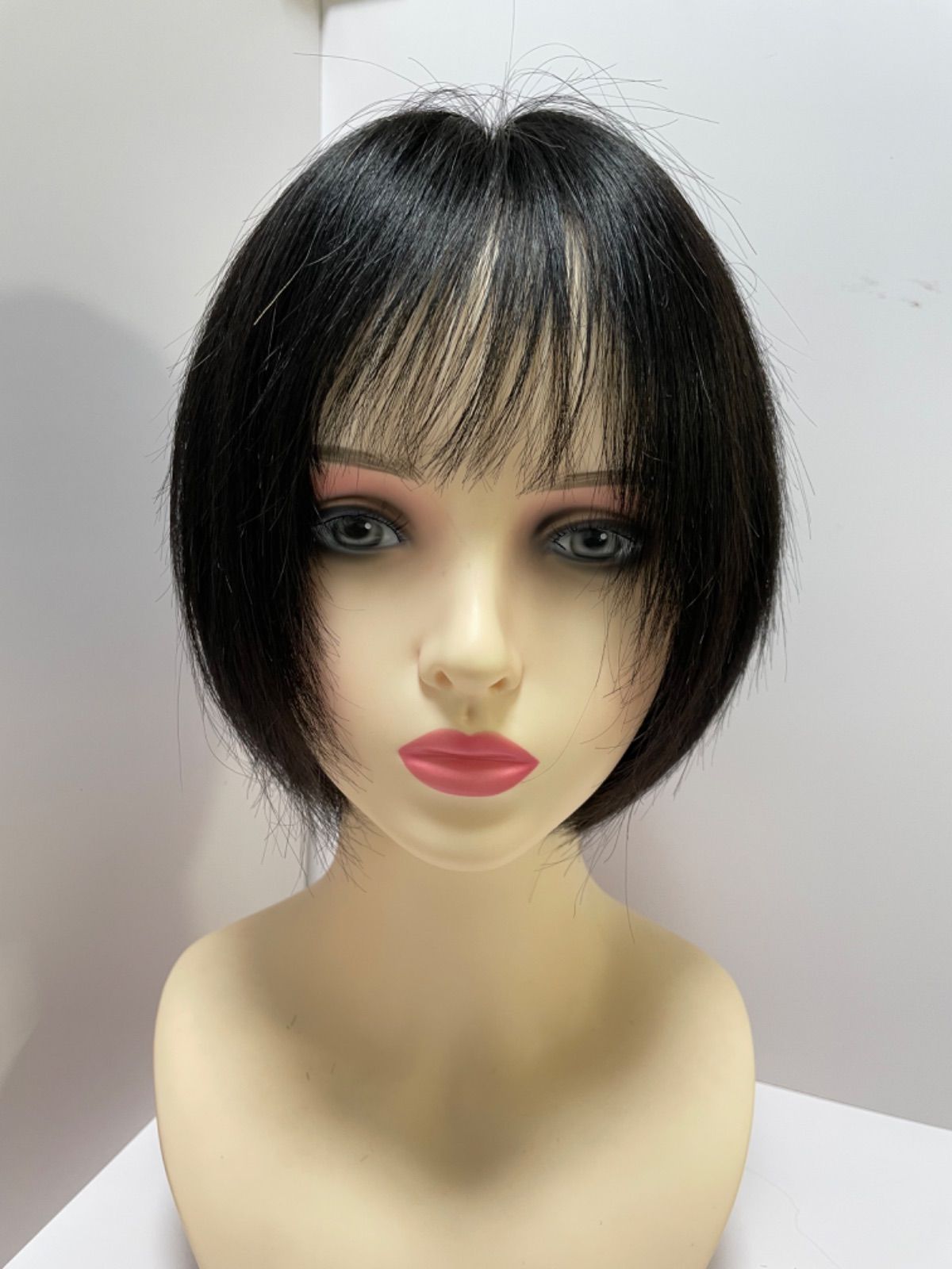 フルウィッグ人毛100%人毛ウィッグ医療ウィッグロングストレート広い頭皮