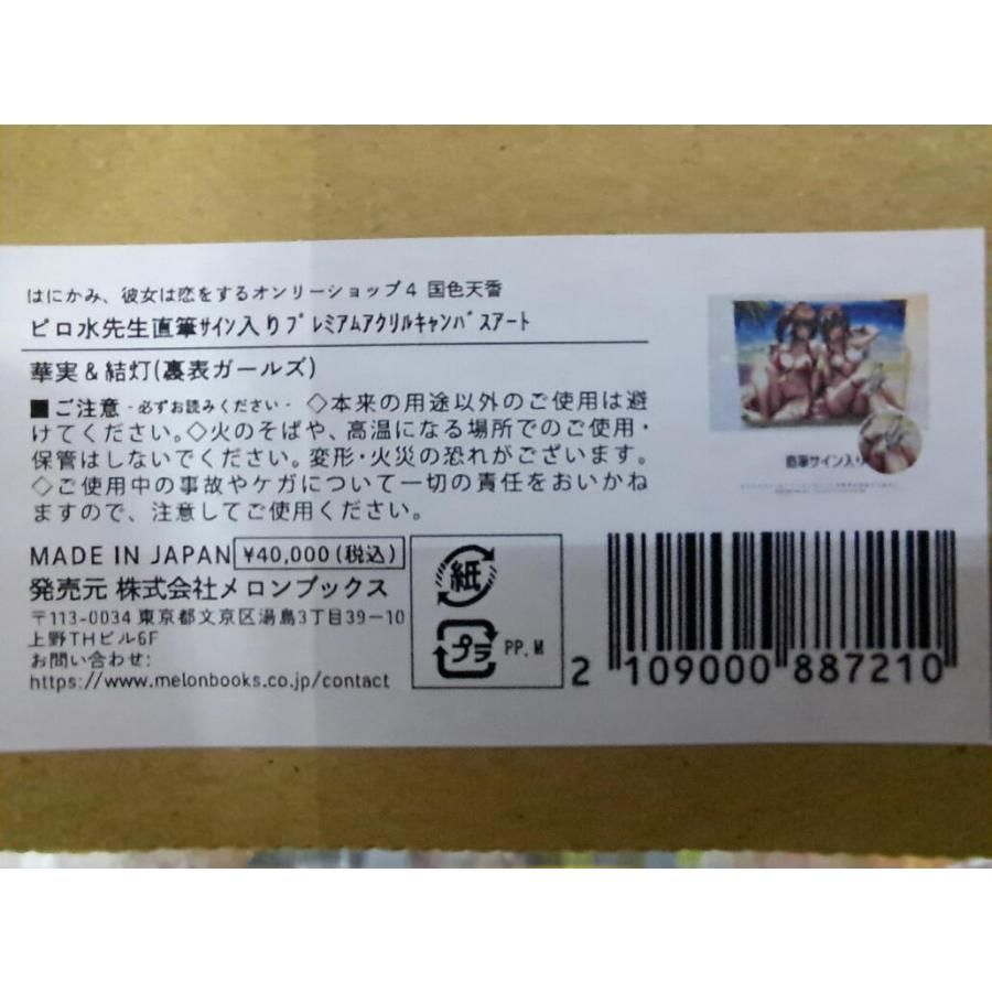 ピロ水　直筆サイン入り　プレミアムアクリルキャンバスアート 水澄華実　黒姫結灯 ピロ水先生 直筆サイン入り プレミアムアクリルキャンバスアート