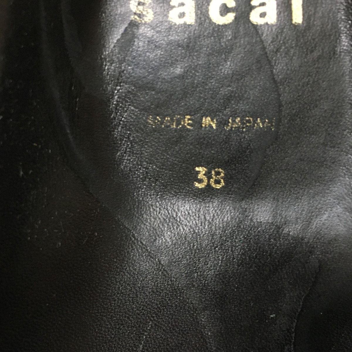Sacai(サカイ) サンダル 38 レディース - 18-03901 黒 レザー - メルカリ