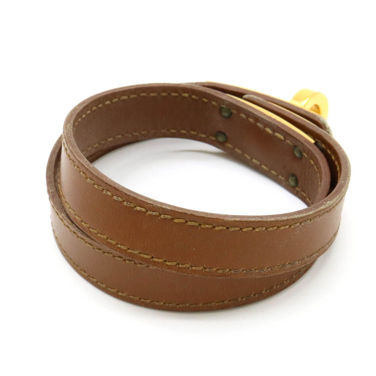 ケリードゥブルトゥール レザーブレスレット 《ケリー》 ドゥブルトゥール - ブルー