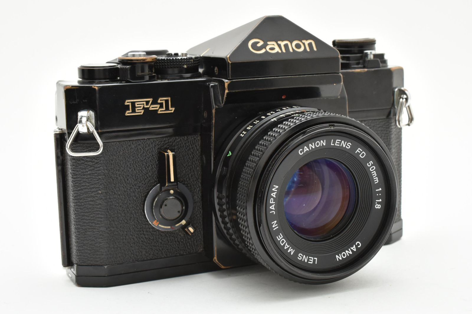 Canon／キヤノン F-1 ブラック ボディ + New FD 50mm F1.8