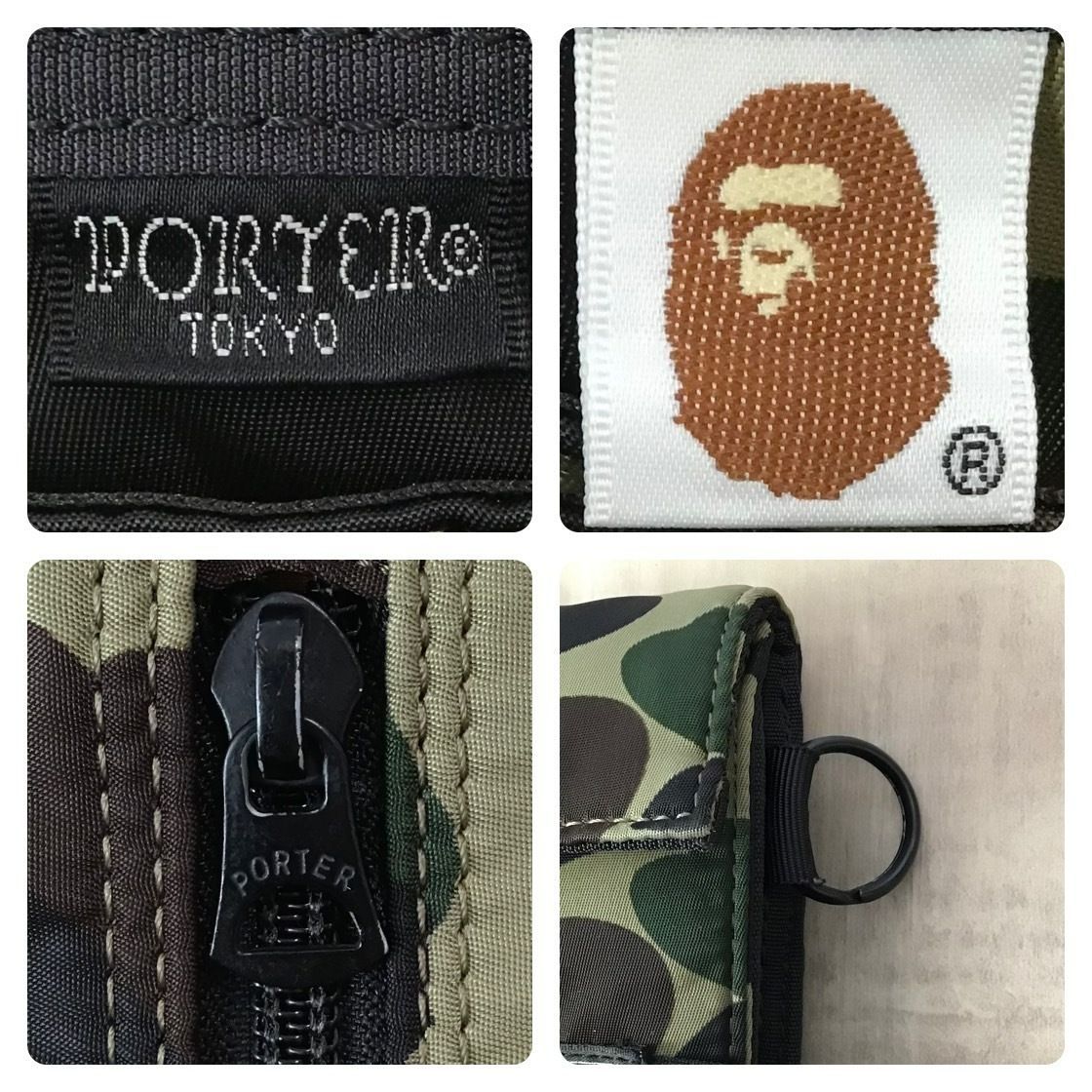 PORTER BATHING APE 長財布　迷彩　camo bape ポーター New A BATHING APE BAPE X PORTER ABC CAMO LONG WALLET Yellow