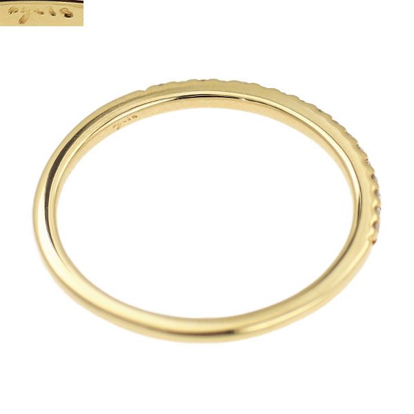 アガット agete K10YG ダイヤモンド リング 0.05ct ピンキー ハーフエタニティ