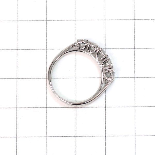 Pt900 ダイヤモンド リング 1.187ct 一文字 - メルカリ 