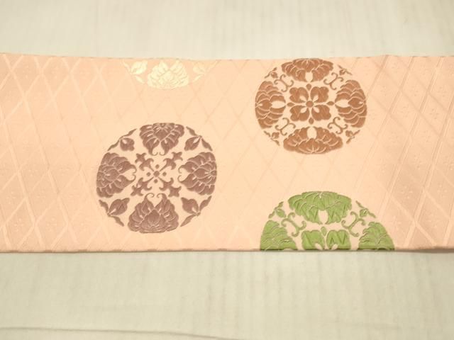 平和屋着物○日展染色作家 高久空木 ろうけつ染 塩瀬 九寸名古屋帯 枝